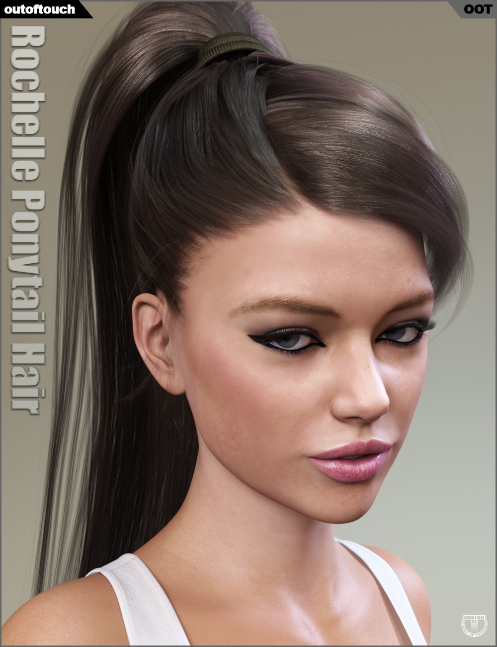 3d Model Art Zone 3d Models Art Zone Rochelle Ponytail Hair for
