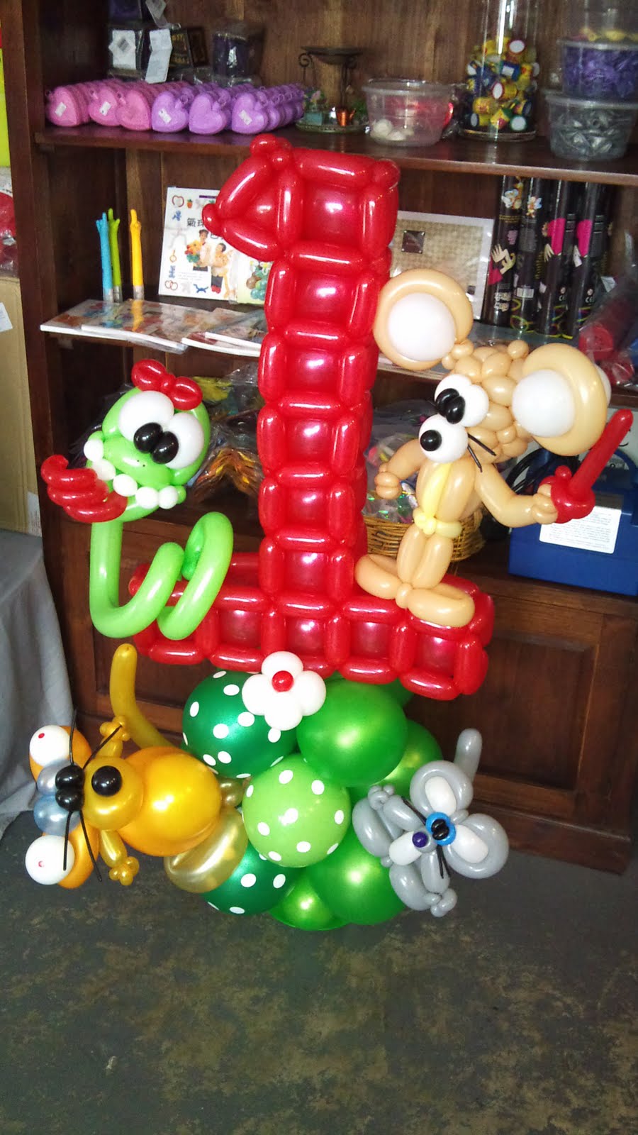 1 birthday balloon decorations