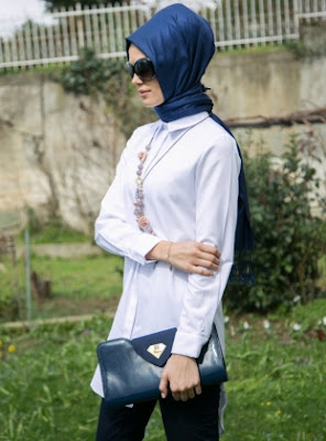 Blouse Modern Busana Kantor Wanita muslimah Masa kini Terbaru 2016