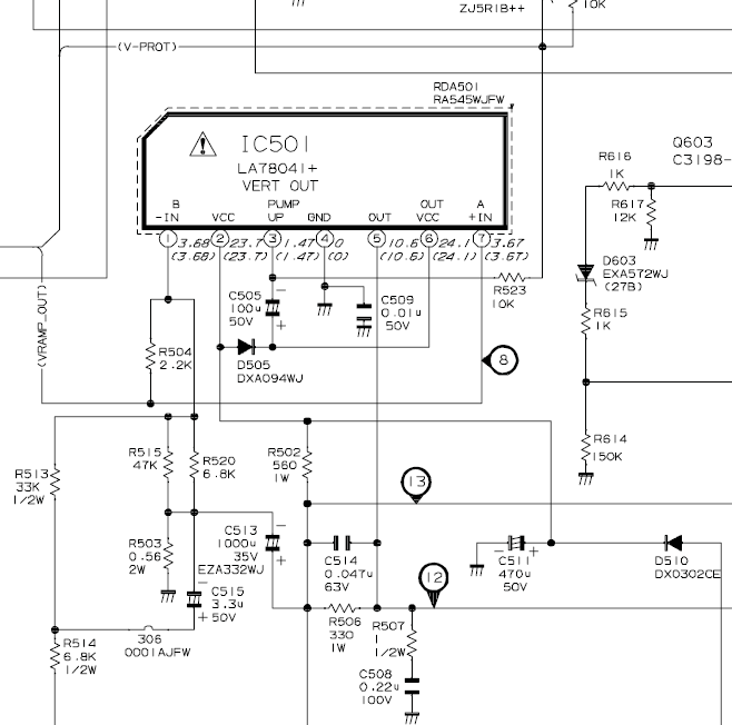 Kumpulan Gambar Skema Blok Vertikal Tv Tabung Sharp
