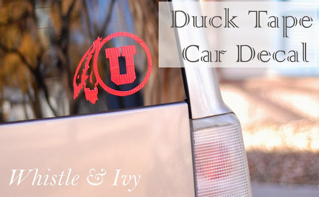 DIY Car decal with Duct Tape Duck Brand