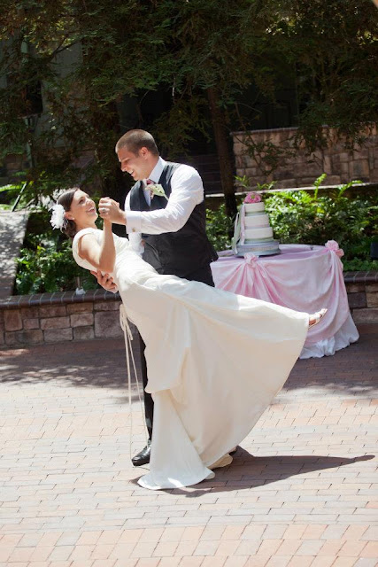 Real Disney Weddings - Brittney and Zack's Springtime Romantic Disneyland Hotel Wedding