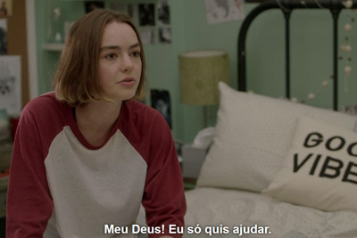 Casey da série atypical Casey da série atypical dizendo que queria ajudar