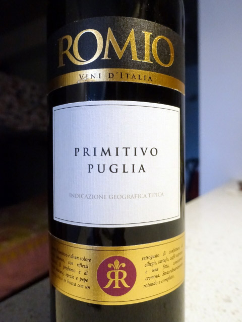 Romio Primitivo 2016 (87 pts)