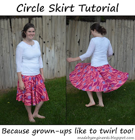 Made By Enginerds: Circle skirt tutorial (with elastic waistband)!