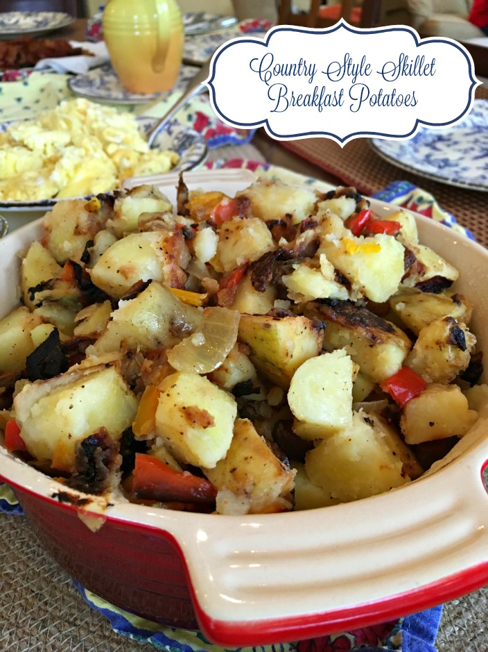 Sweet Little Bluebird Country Style Skillet Breakfast Potatoes