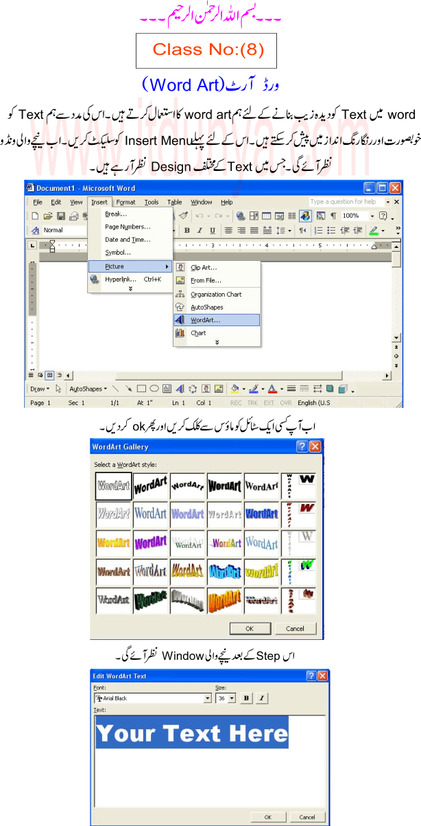 MS Word in URDU Part 2/2 IT Tutorials