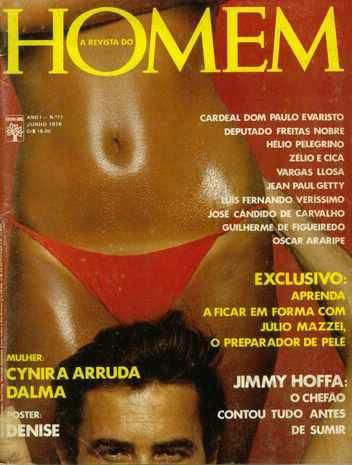 Confira as fotos de Cynira Arruda, capa da revista Homem de junho de 1976!