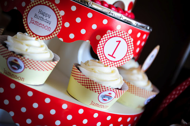 Kara s Party Ideas Sock Monkey 1st Birthday Party  - 92