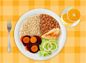 Exemplo de prato saudável e light - almoço e jantar