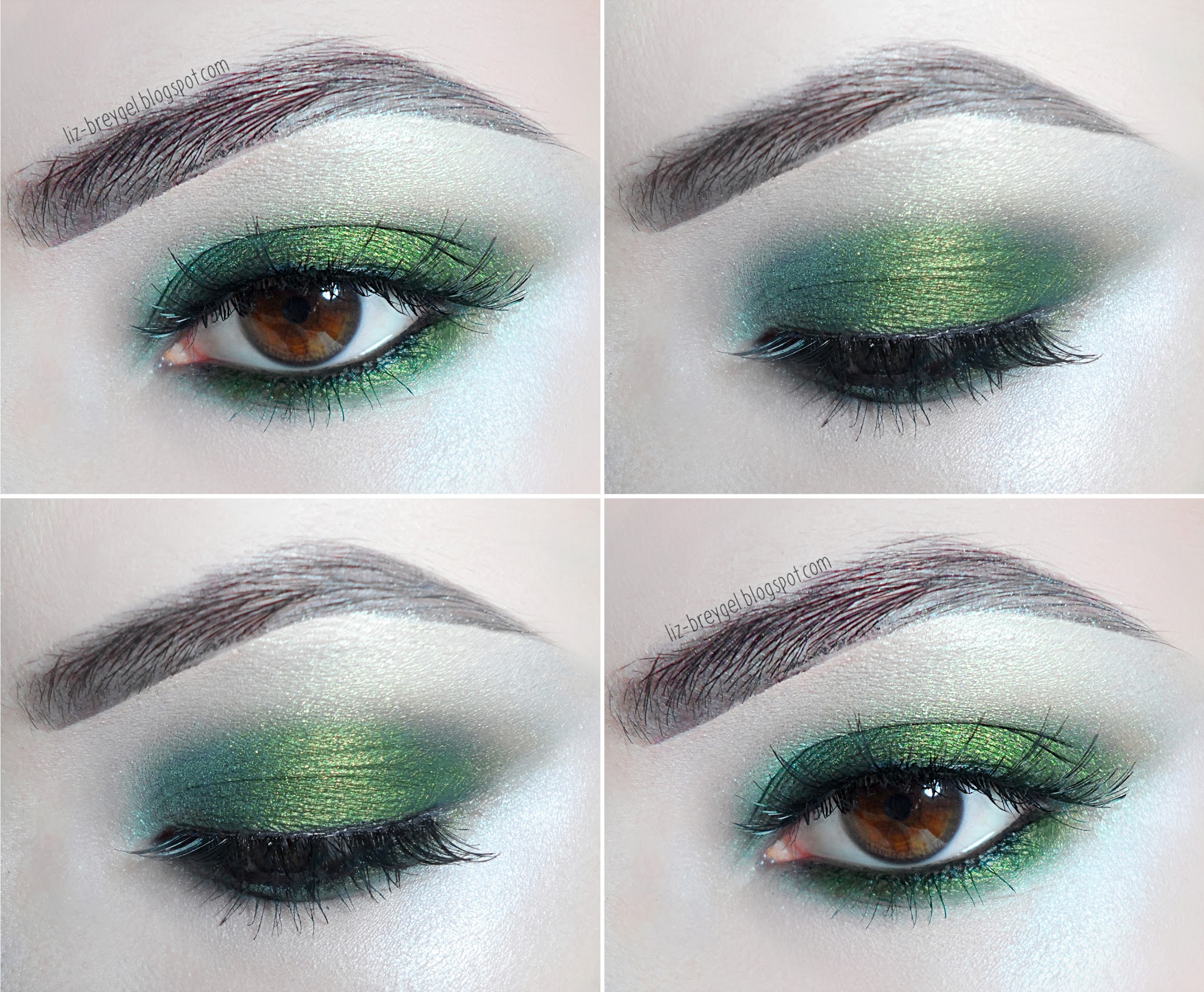 makeup pictorial on how to do green smokey eye look inspired by peridot