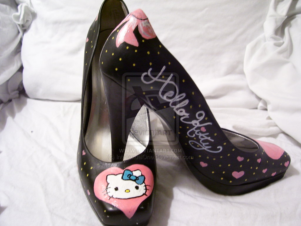 hello kitty platform heels