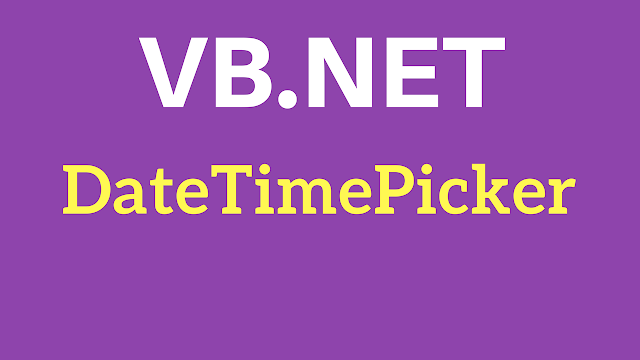 VB.Net Using DateTimePicker