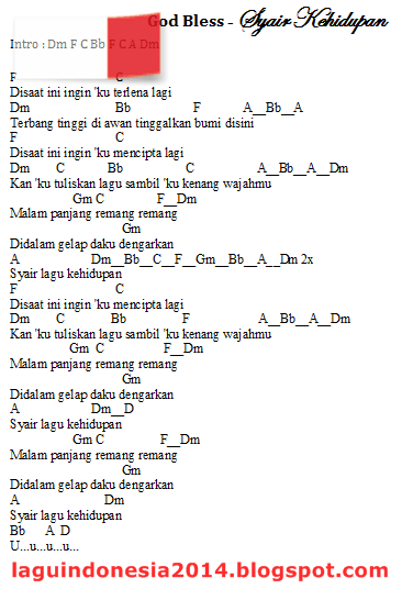 God Bless Kehidupan Chord Chord Walls