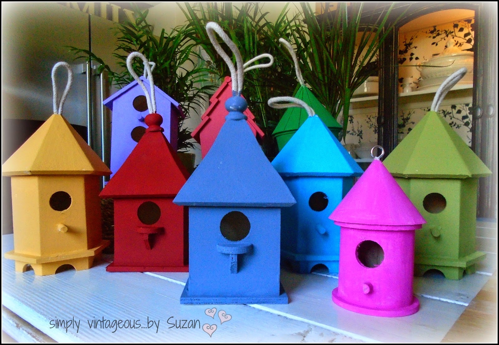 Painted Bird Houses