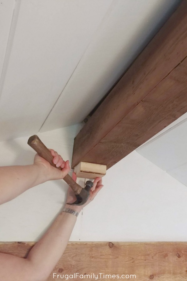 How to Make a Faux Beam with Wood for Less Than 20! Frugal Family