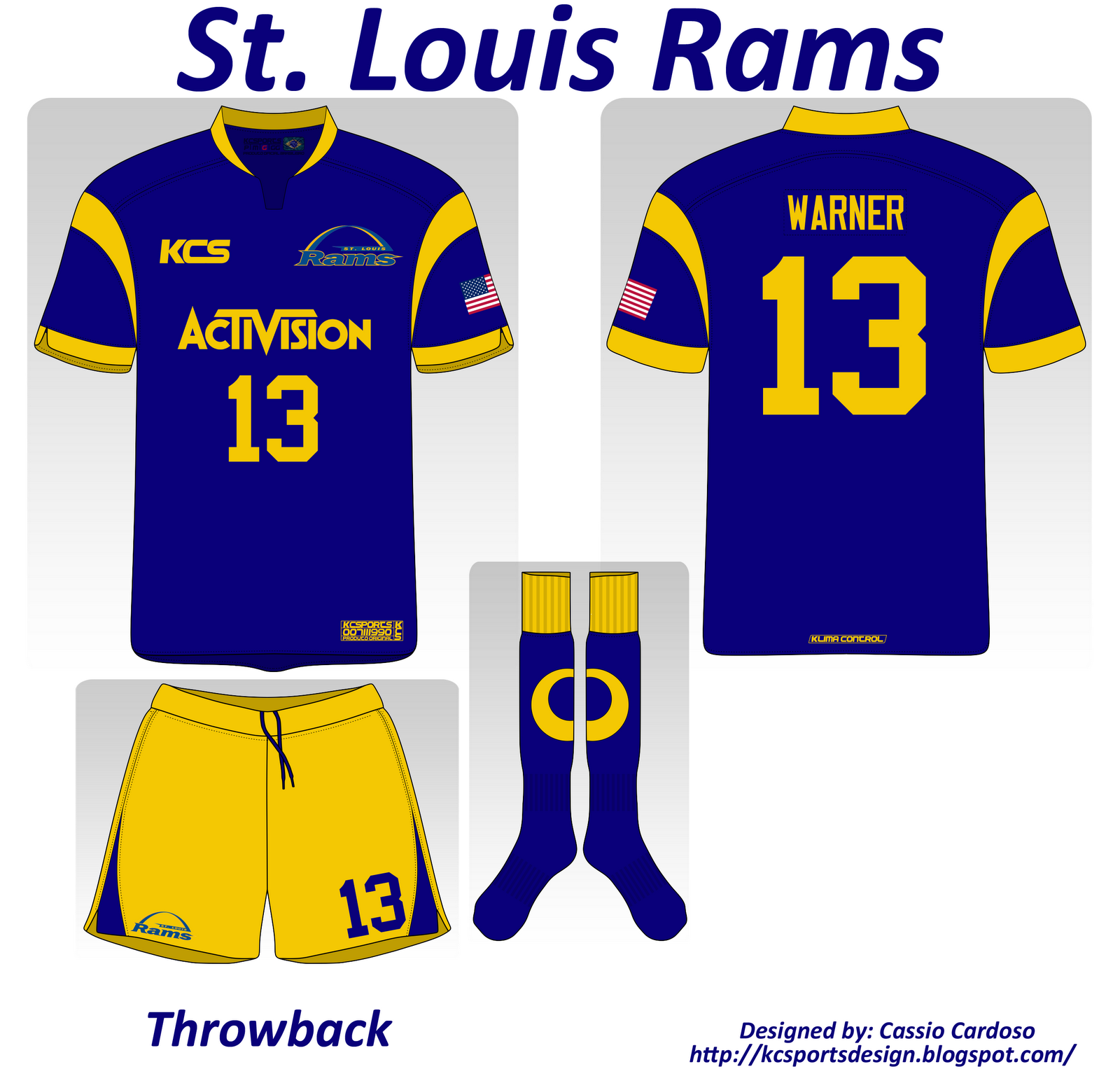 Surrey Rams Kit KC Design: St. Louis Rams