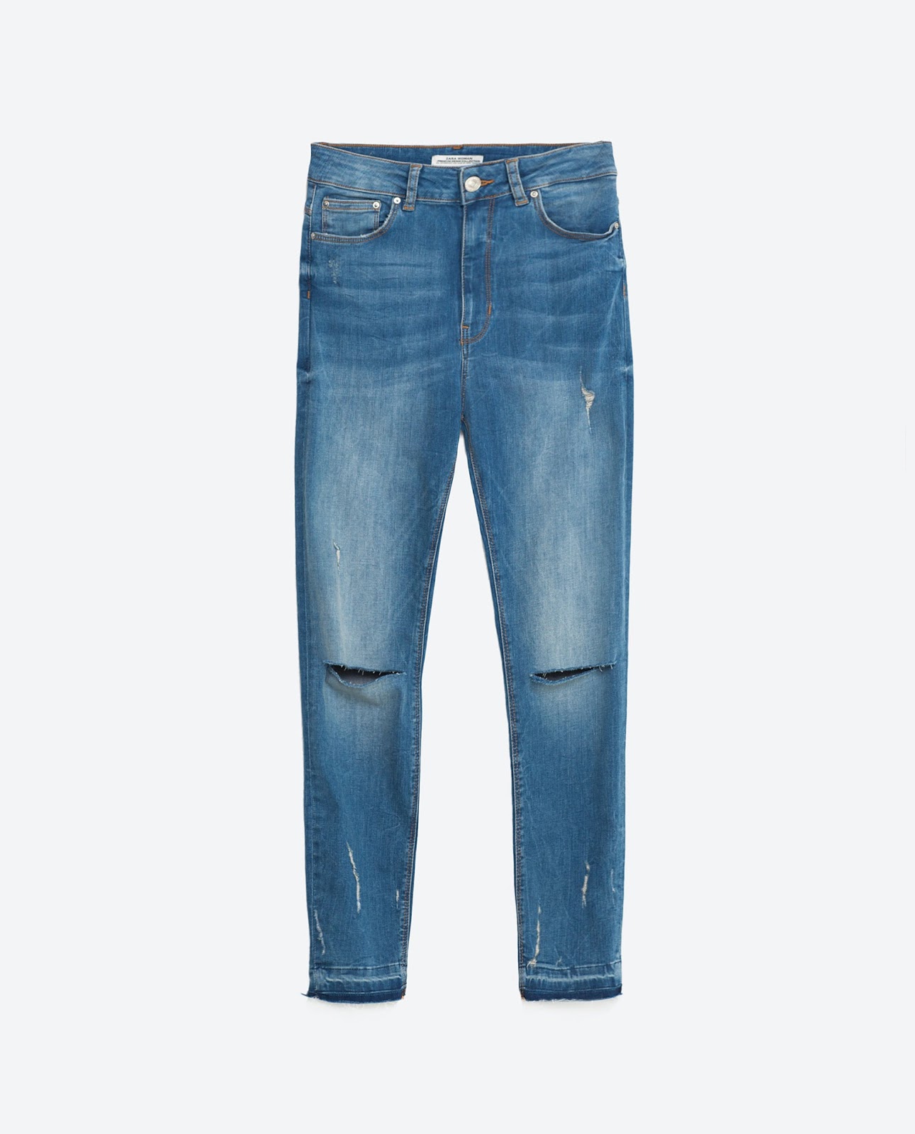 Lindeza ZARA do dia Calças Jeans Cintura Alta ZAREAR