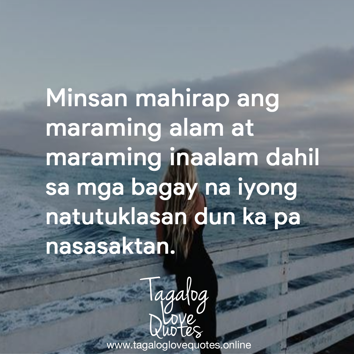 Minsan mahirap ang maraming alam