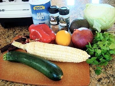 Vegetarian Mexican Pasole Soup Ingredients