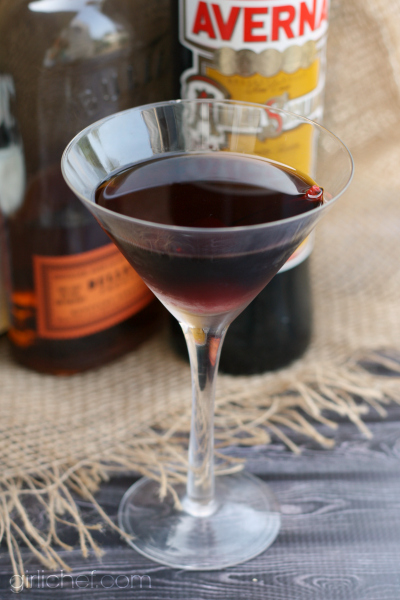 Black Manhattan Cocktail