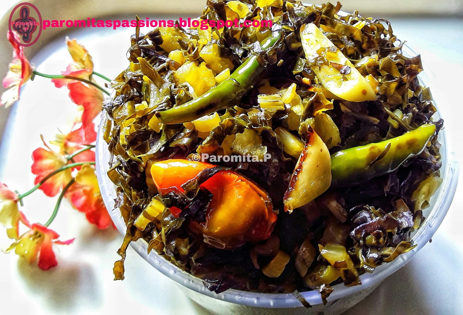 Cauliflower Leaves Stirfry Paromita's Passions