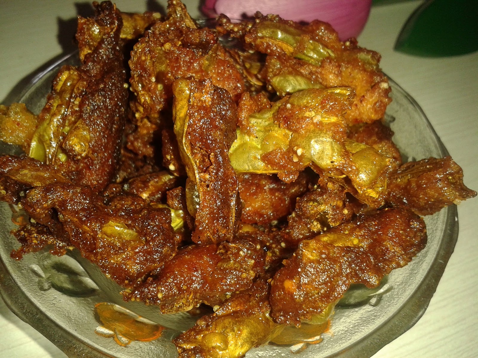 suma's cuisine CRISPY LONG BEANS FRITTERS