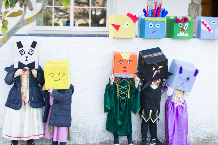 Disfraz Carnaval Cajas de cartón diy