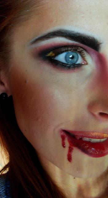 Wampire makeup, Wampir makijaż, Charakteryzacja na wampira
