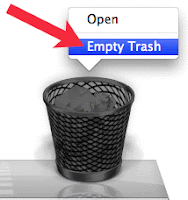 can not empty the Trash or move a file to the Trash on Mac OS X