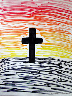 Holy Week on the Virtual Refrigerator - share your art posts on our Virtual Refrigerator - an art link-up hosted by Homeschool Coffee Break @ kympossibleblog.blogspot.com