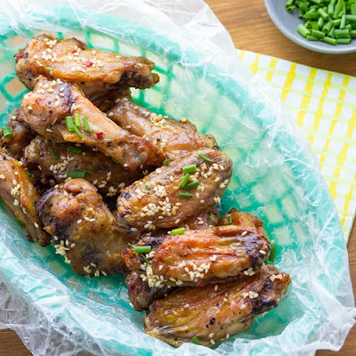 spicy Korean-style chicken wings
