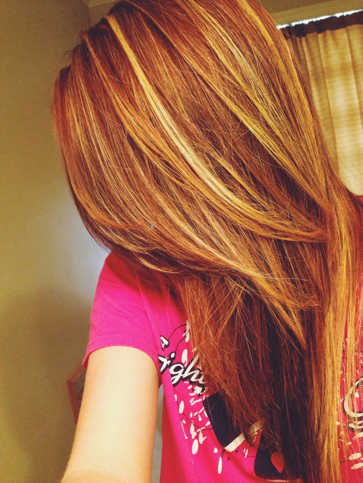 Highlights Hair Idea Hair Color Ideas Red With Blonde Highlights