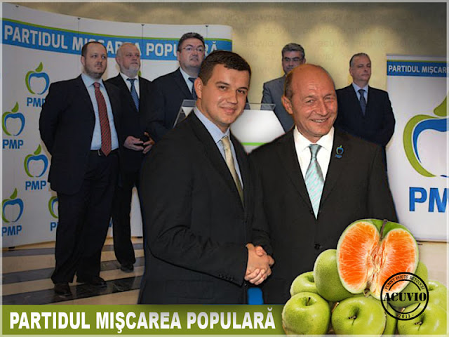 Funny Partidul Mişcarea Populară cu Eugen Tomac şi Traian Băsescu