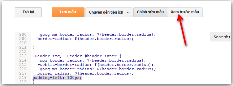 Căn lề cho hình ảnh thay thế tiêu đề và miêu ta Blog ở Header | minh ...