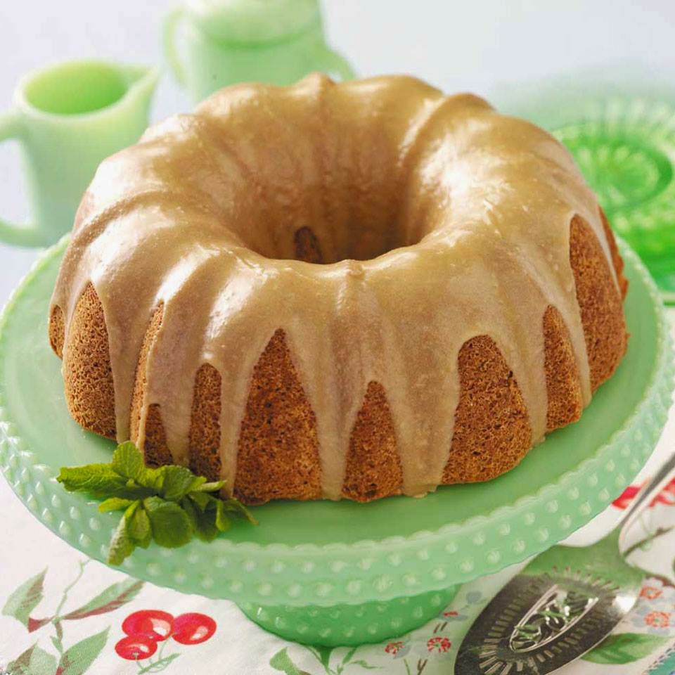 Grandma's Vintage Recipes BUTTERMILK CAKE WITH CARAMEL ICING