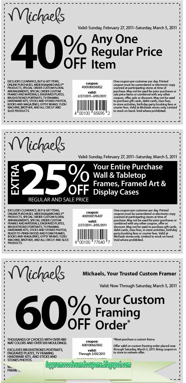 Free Promo Codes and Coupons 2023 Michaels Coupons