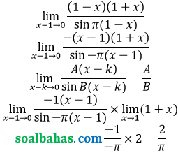bahas pg limit kuadrat per sin
