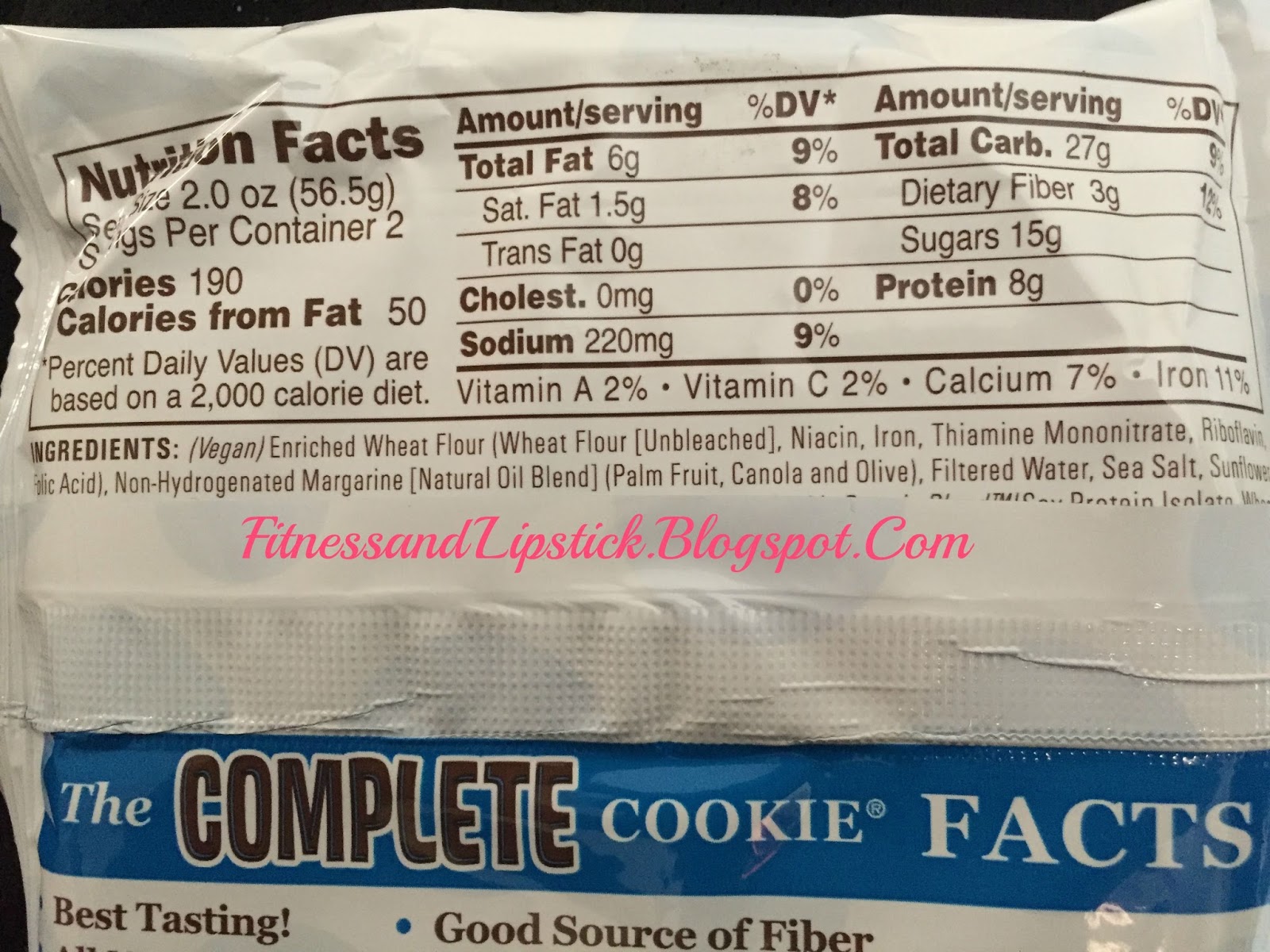 The Complete Cookie Nutrition Label Juleteagyd