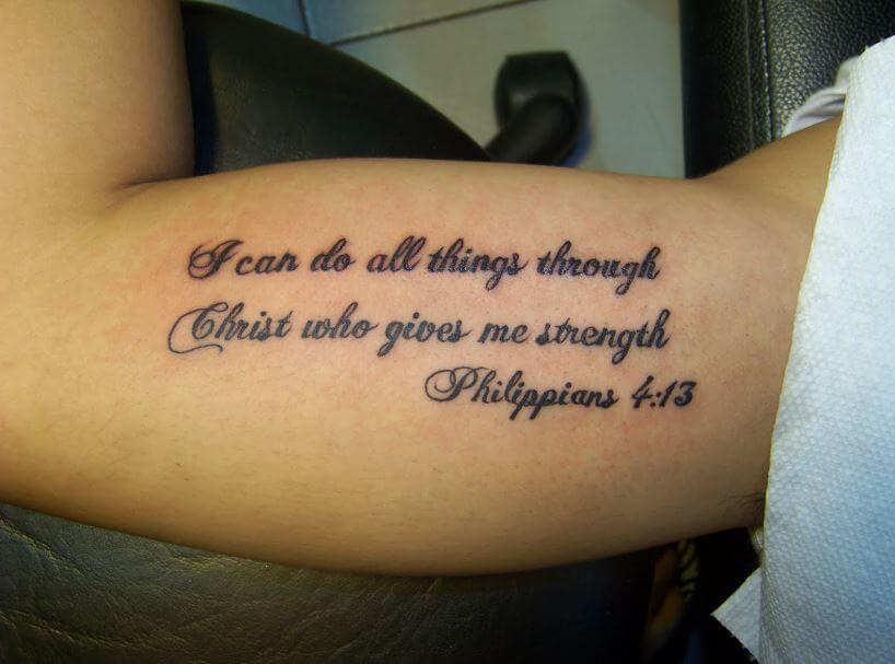 7. Shoulder Cap Tattoo for Men with Quotes - wide 4