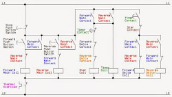 circuit control delta star forward reverse motor diagram electrical industrial wye basic schematic controller electric industry reversible