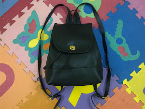 Coach Black Leather Backpack(SOLD)