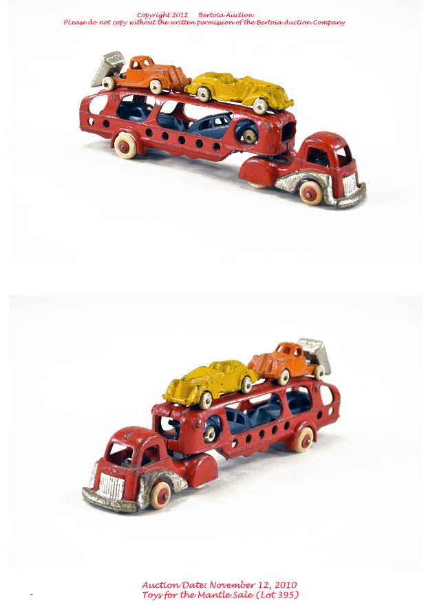 Old Antique Toys: Cast Iron Car Haulers
