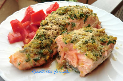 filetto di salmone con crosta di aromi