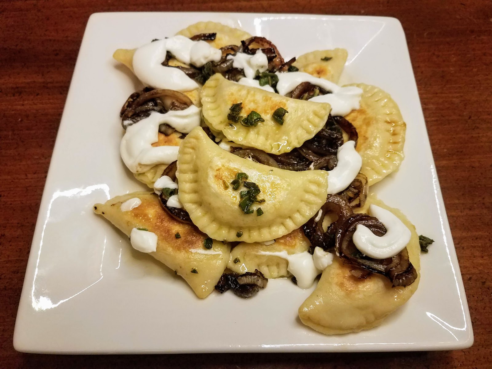 Cheddar + Herb Pierogies