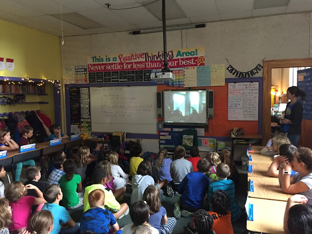 video about landfills on smart board