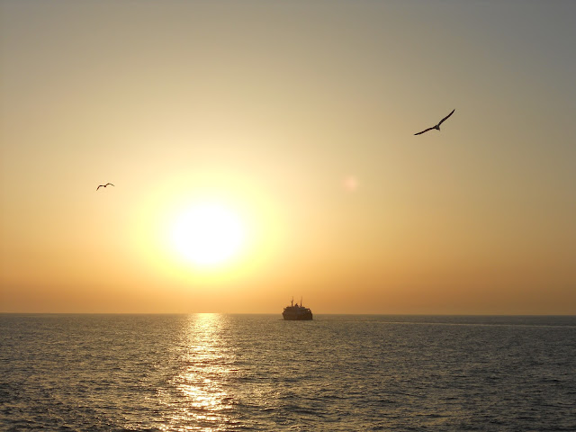 Island of Procida Italy ferry sunset