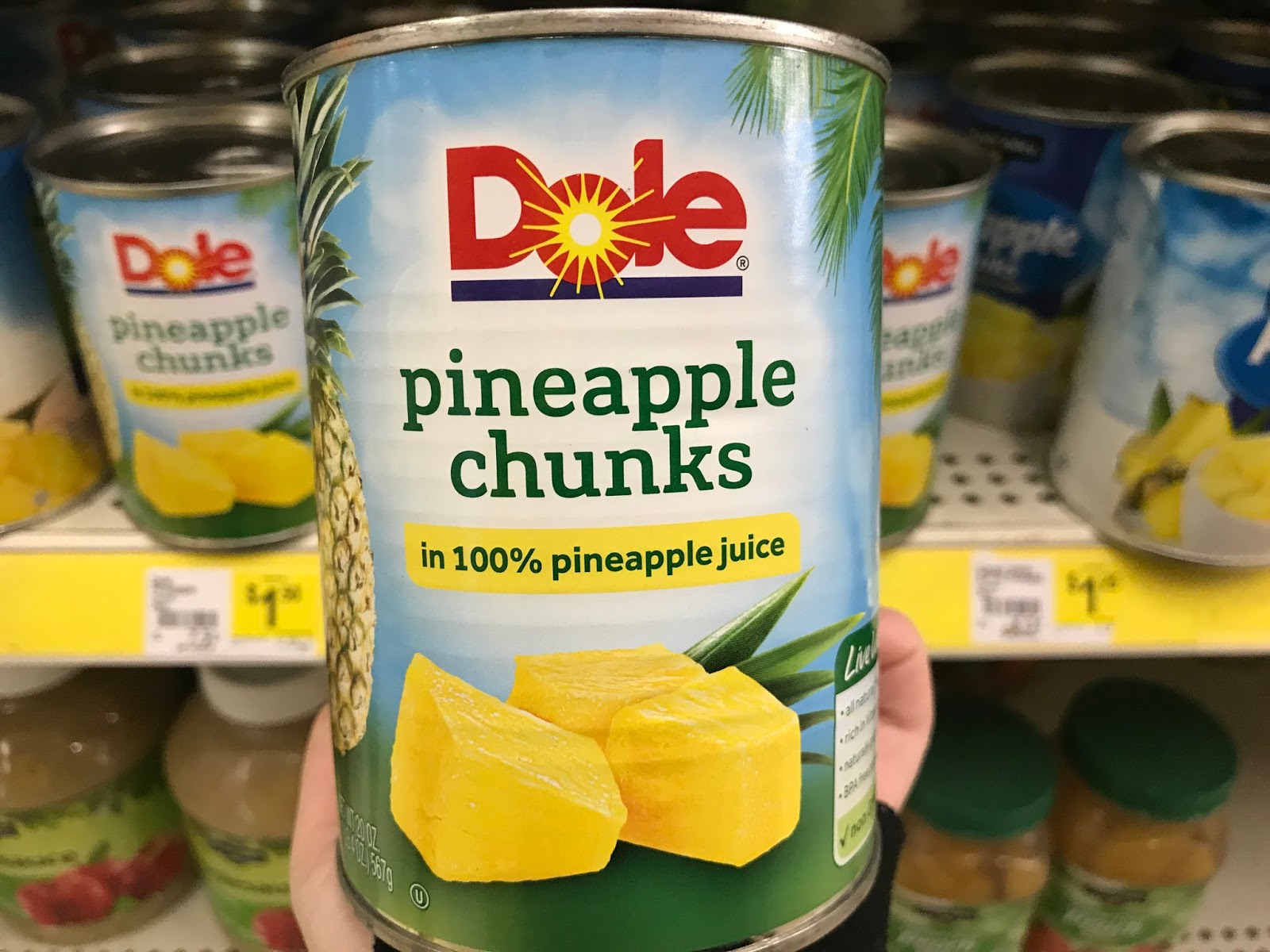 Dollar General Dole Pineapple Chunks 1.13 Per Can!