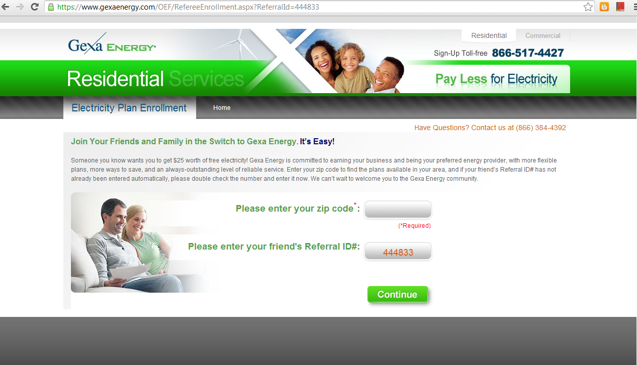 Gexa Energy Friends And Family Promo Code Family