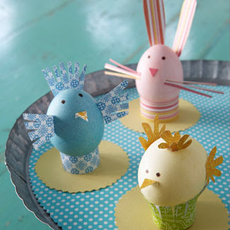 Craft Ideas  Kids  Waste on Easter Craft Egg Aminals Paper Kids Special Chicken Bunny Cute Display